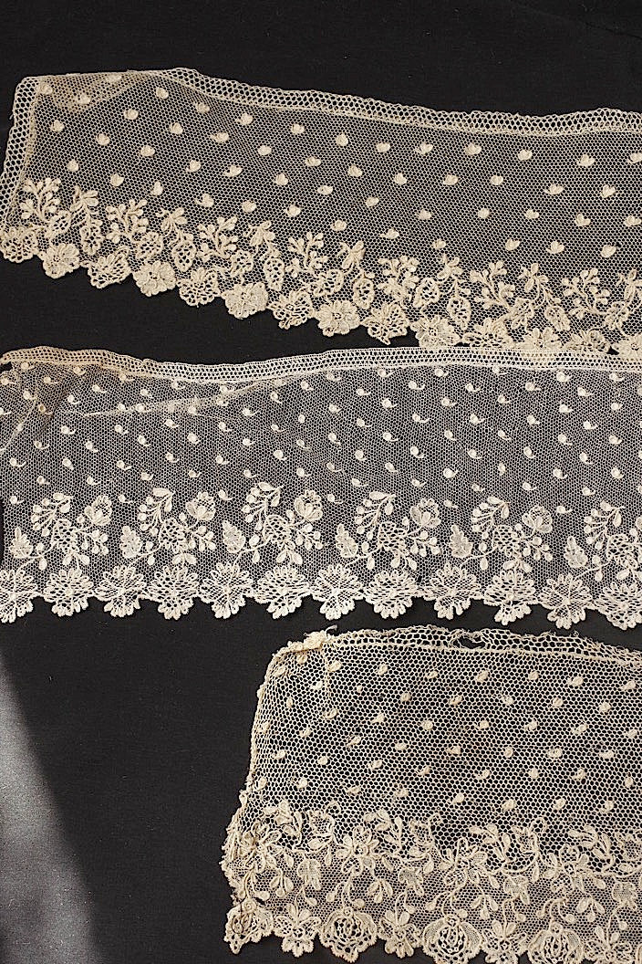 dentelle antique antique lace alencon lot 6