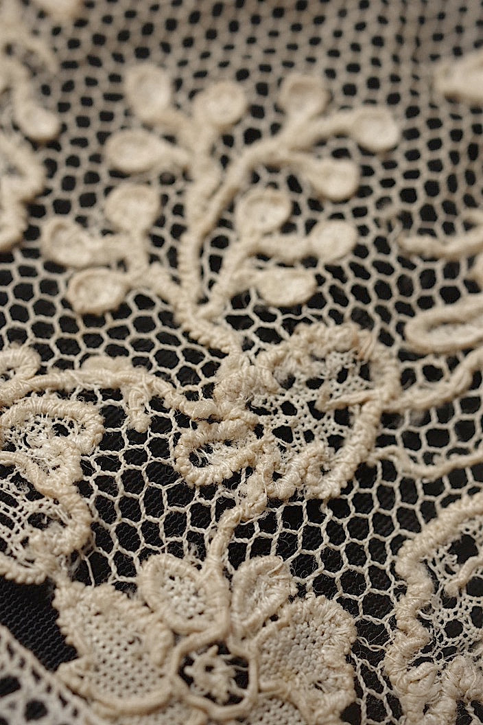 dentelle antique antique lace alencon lot 6