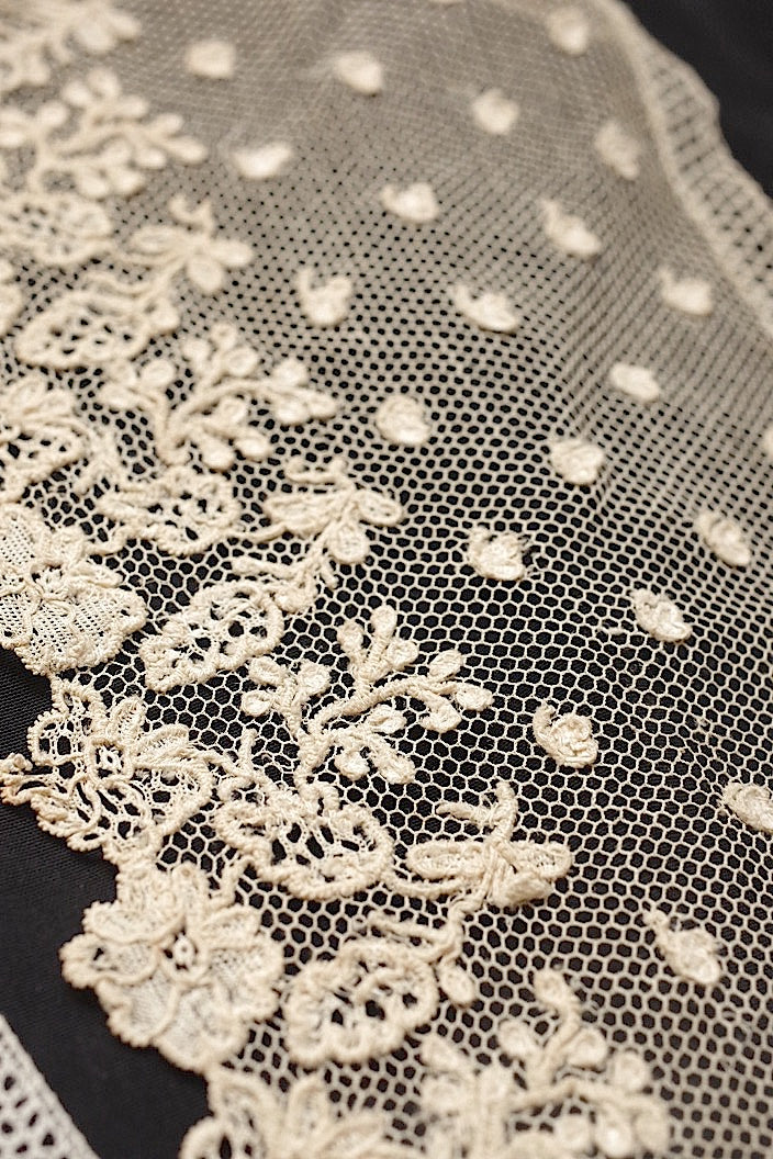 dentelle antique antique lace alencon lot 6