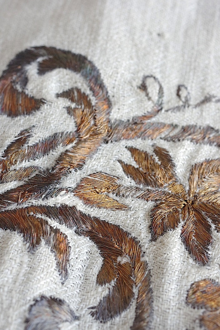 linge de maison antique アンティーク刺繍クロス オリエンタル .FR a l'epoque