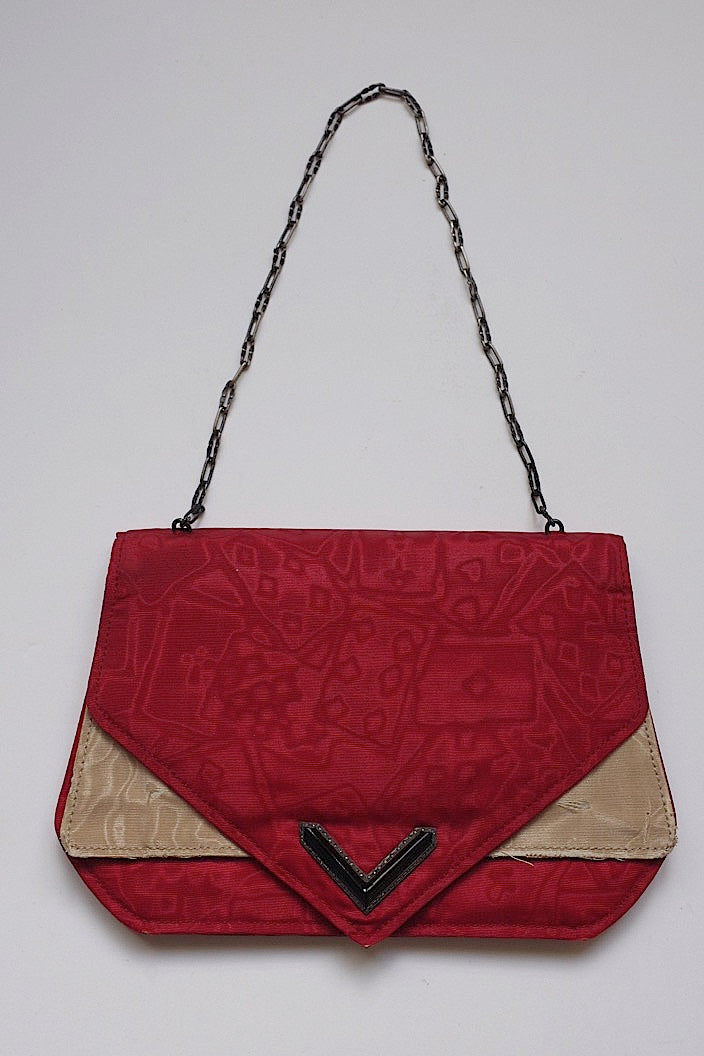 sac antique アンティークプチsac トランプ柄 .FR a l'epoque