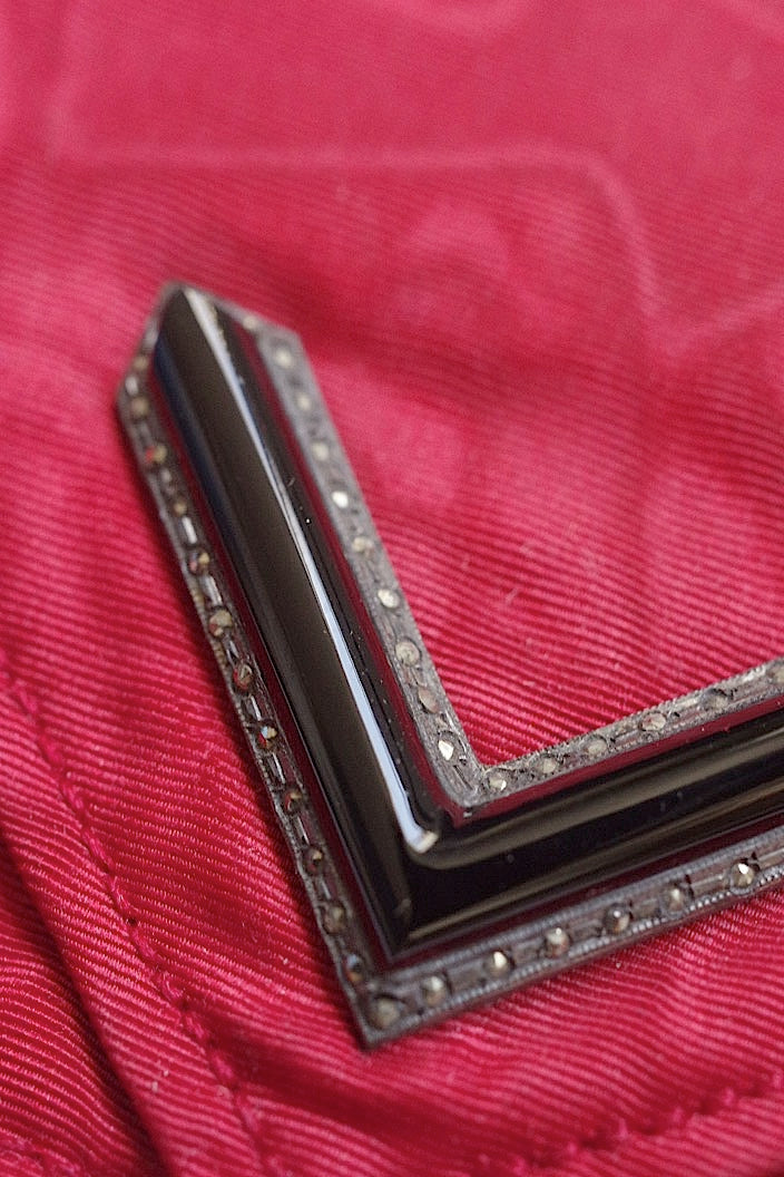 sac antique アンティークプチsac トランプ柄 .FR a l'epoque