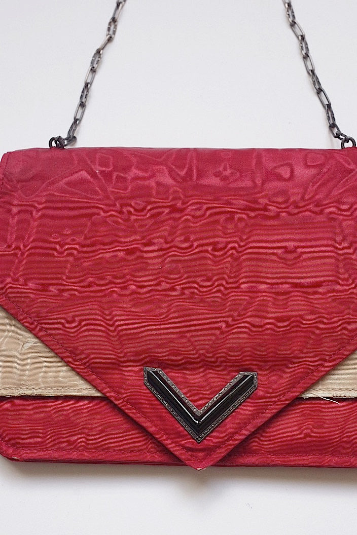 sac antique アンティークプチsac トランプ柄 .FR a l'epoque