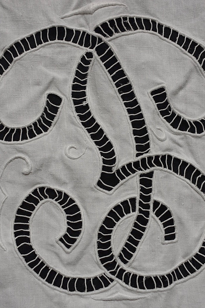 dessus de lit ancien antique bed cover lace