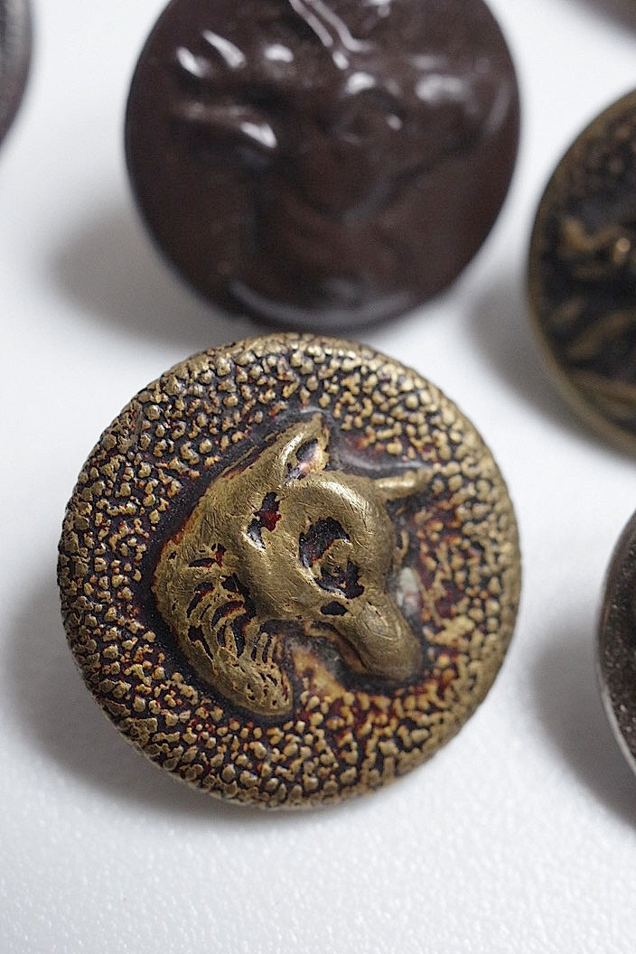 bouttons vintage  ヴィンテージ ハンターボタンlot4 .FR a l'epoque