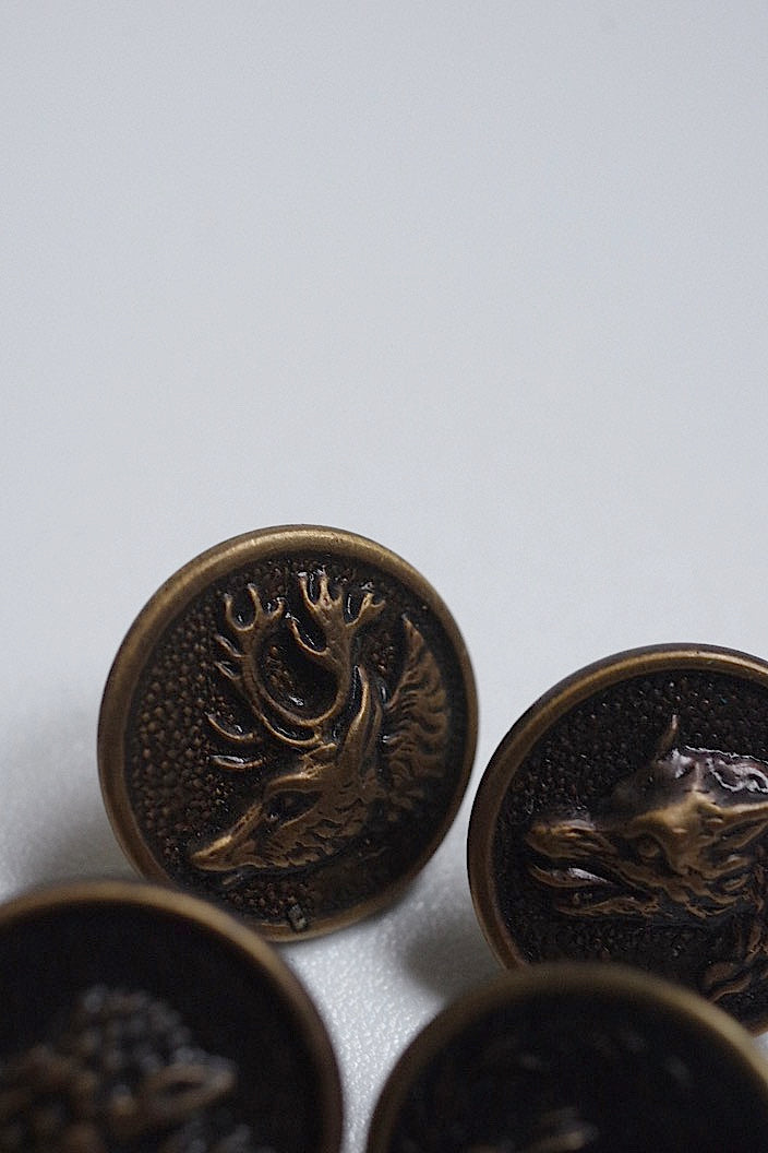 bouttons vintage  ヴィンテージ ハンターボタンlot5 .FR a l'epoque