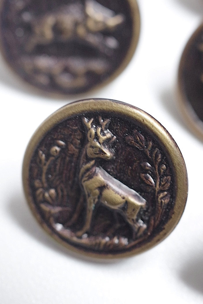 bouttons vintage  ヴィンテージ ハンターボタンlot5 .FR a l'epoque