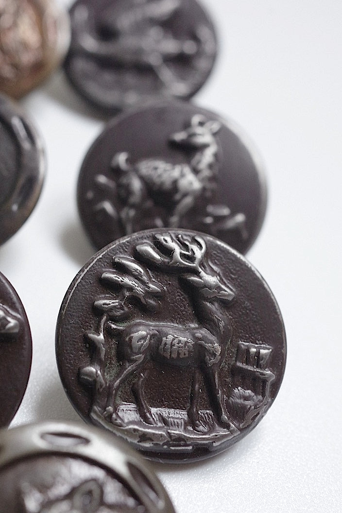 boutons vintage vintage hunter button lot6