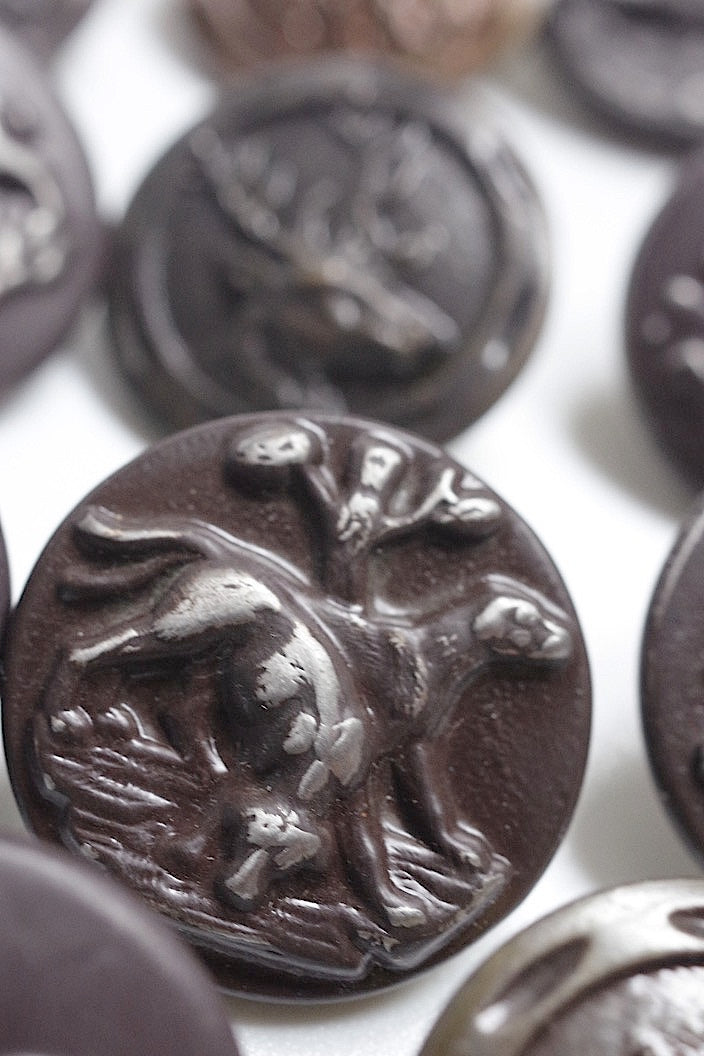 boutons vintage vintage hunter button lot6