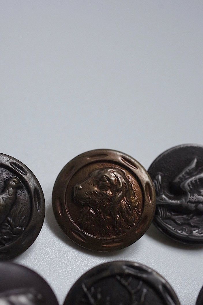 boutons vintage vintage hunter button lot6
