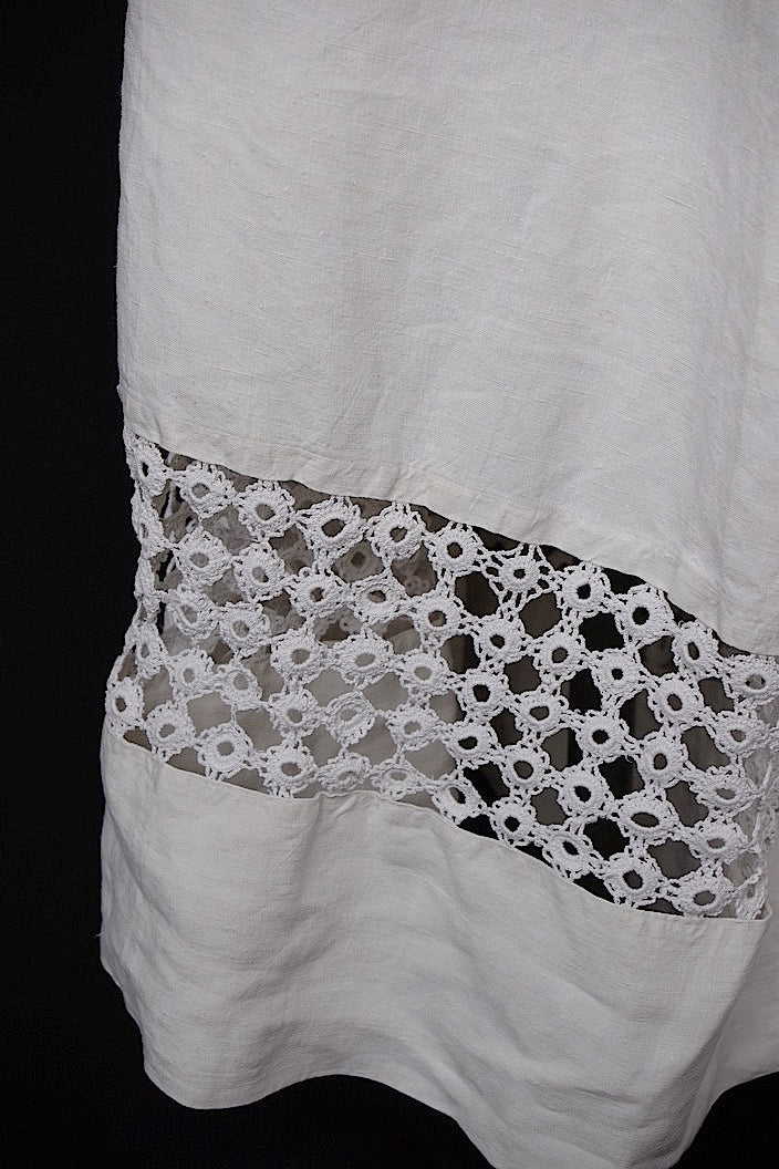 vêtement antique antique church tunic linen fabric aube 1