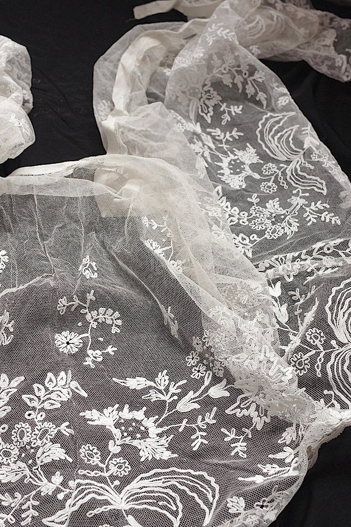 dentelle antique アンティークレース bas d'aube 2