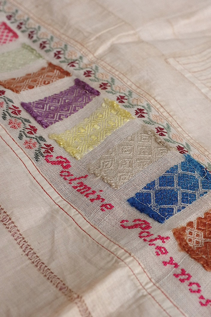 dentelle antique アンティークレース ステッチ刺繍、リボンなどのlot