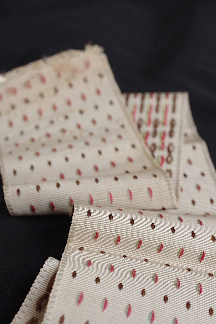 dentelle antique アンティークレース ステッチ刺繍、リボンなどのlot