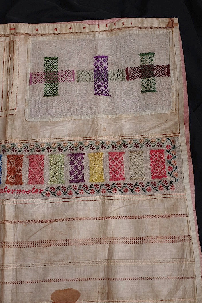 dentelle antique アンティークレース ステッチ刺繍、リボンなどのlot