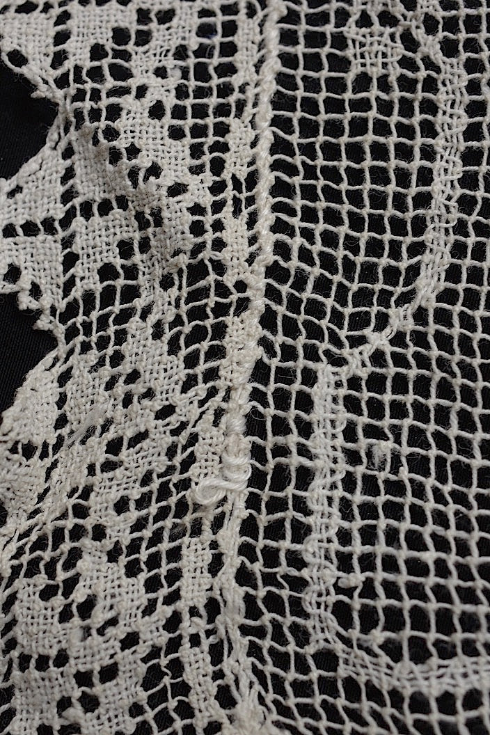 dentelle antique antique lace petit cross lot