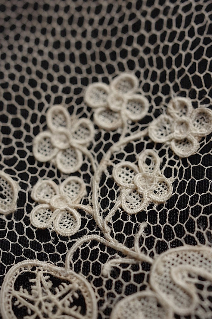 dentelle antique antique lace Bruxel 287cm