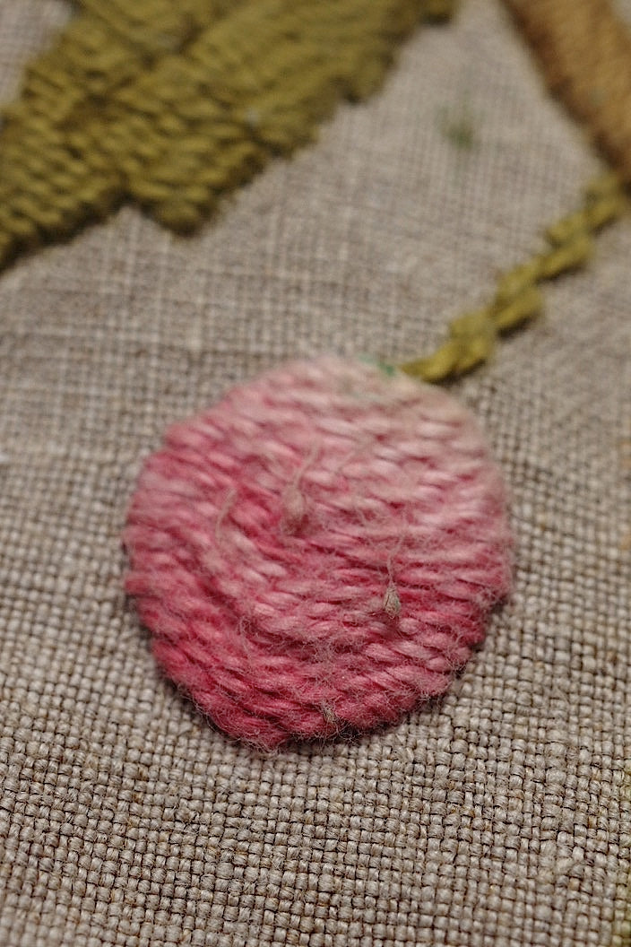 sac antique antique embroidery drawstring bag