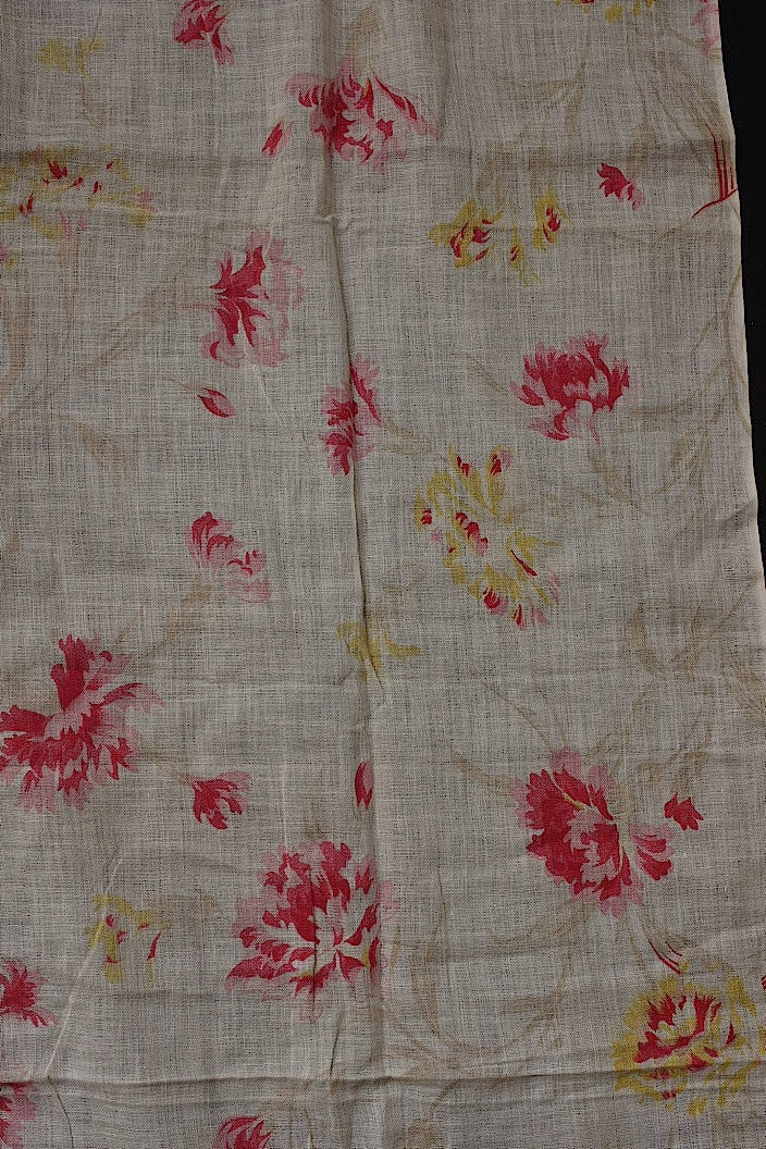 tissu antique antique fabric floral pattern