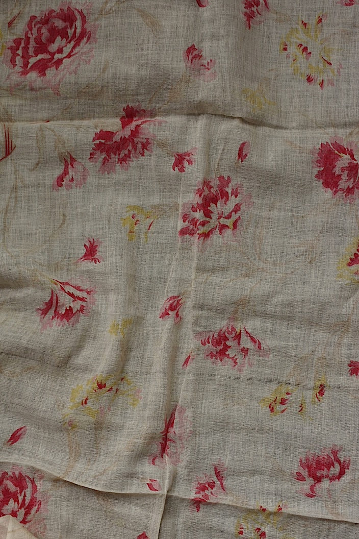 tissu antique antique fabric floral pattern