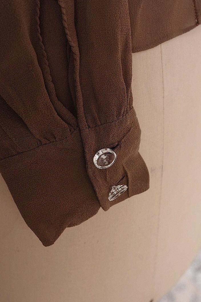 vêtement vintage vintage chiffon blouse