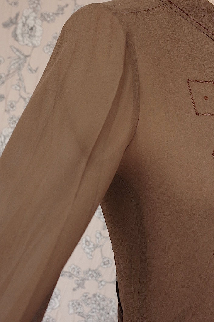 vêtement vintage vintage chiffon blouse