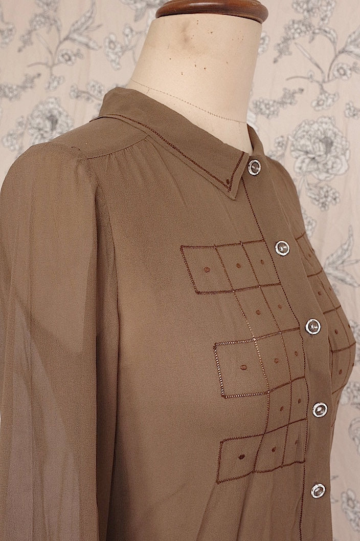 vêtement vintage vintage chiffon blouse
