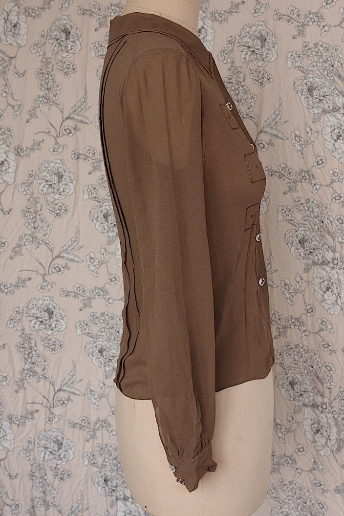vêtement vintage vintage chiffon blouse