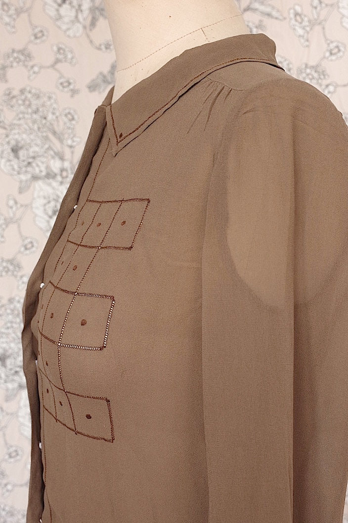 vêtement vintage vintage chiffon blouse