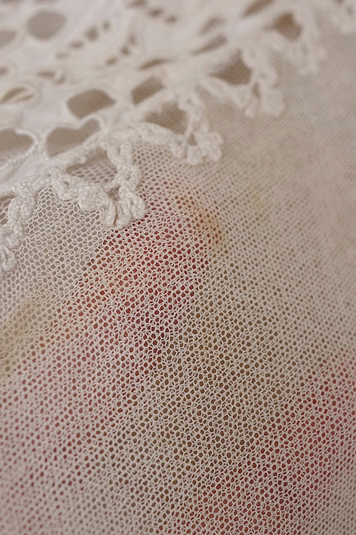 vêtement antique アンティークカットワークレースブラウス