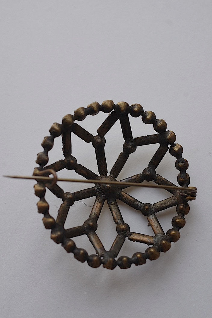 broche antique アンティークブローチ バゲットストラス .FR a l'epoque