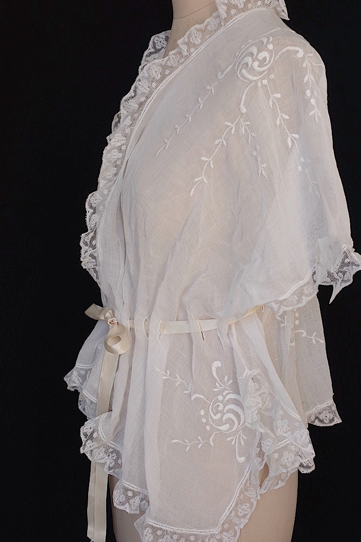 vêtement antique antique embroidery blouse haori