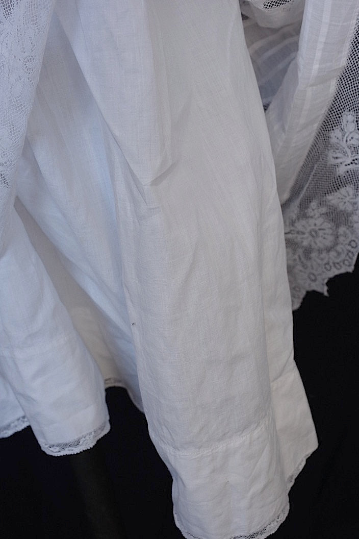 vêtement antique antique embroidered lace dress