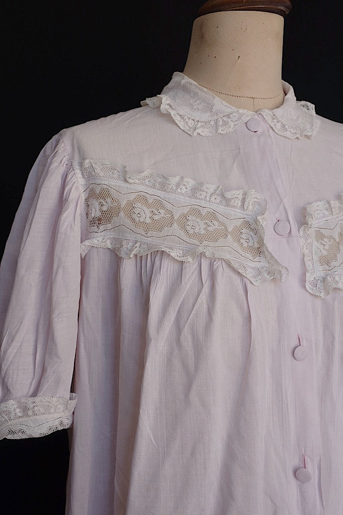 vêtement antique antique embroidered lace dress