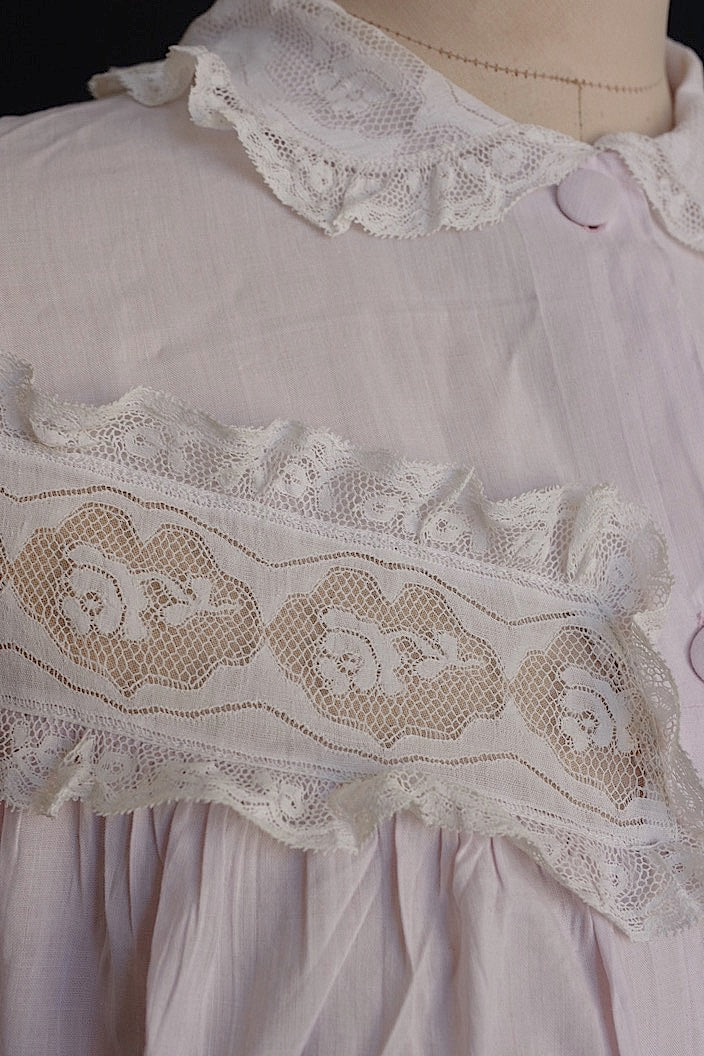 vêtement antique antique embroidered lace dress