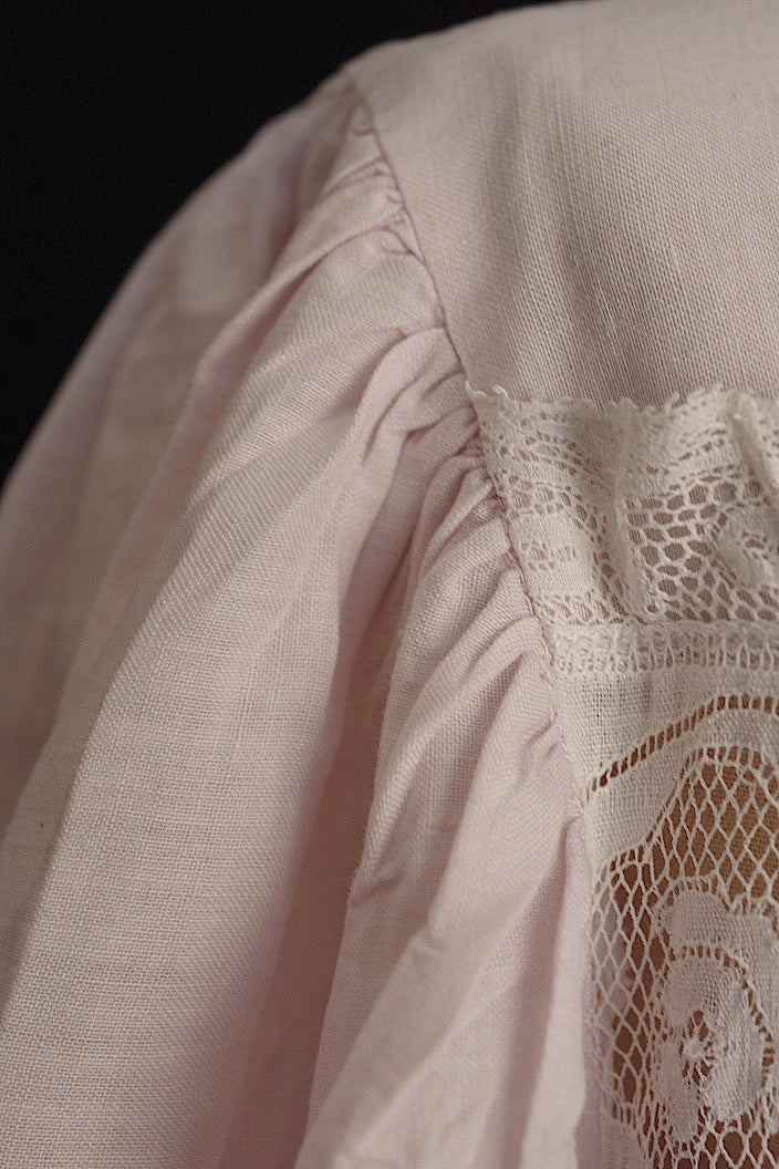 vêtement antique antique embroidered lace dress