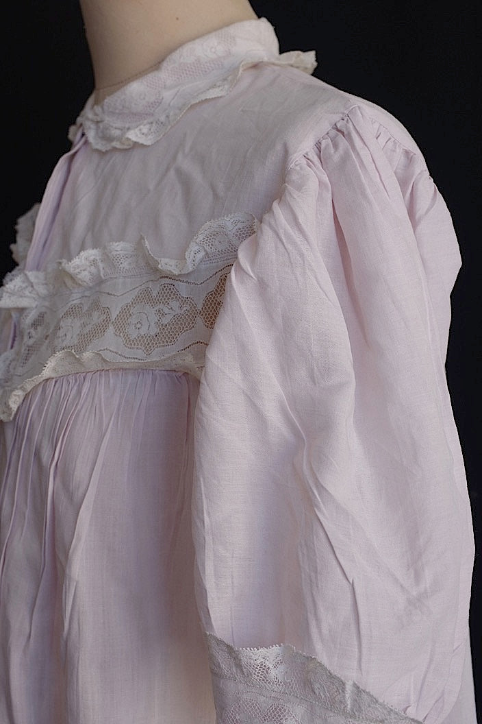 vêtement antique antique embroidered lace dress