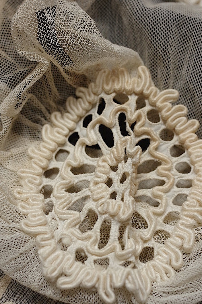 dentelle antique antique lace embroidery material lot2