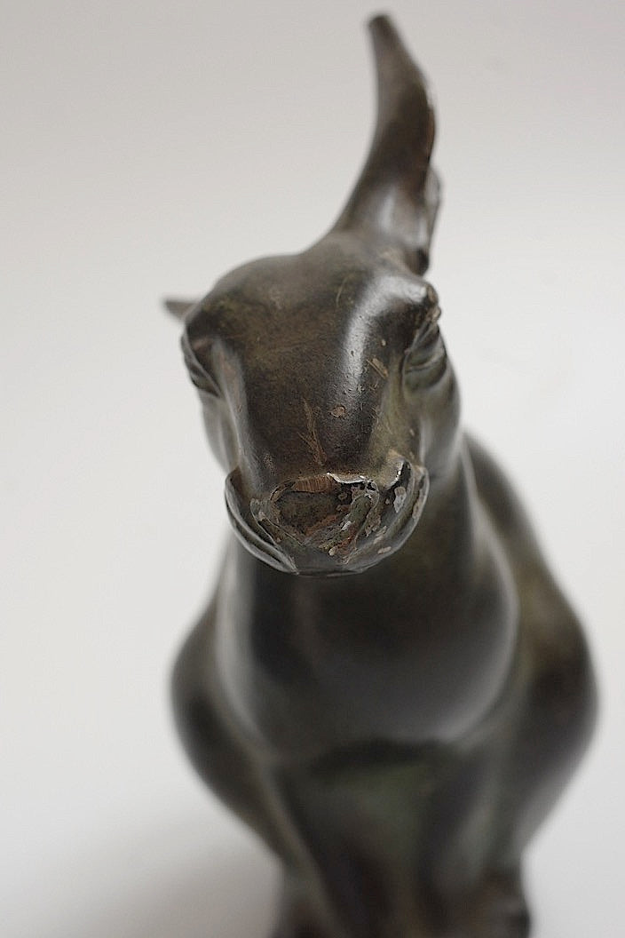 sculpture antique アンティークうさぎ ペア .FR a l'epoque