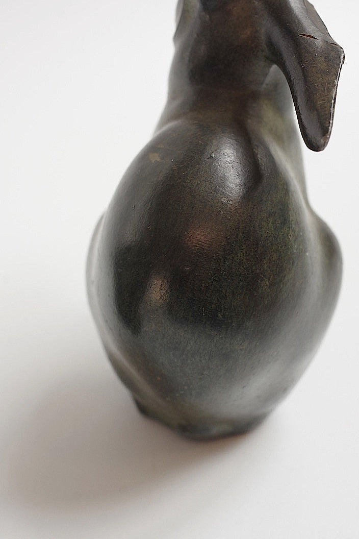 sculpture antique アンティークうさぎ ペア .FR a l'epoque