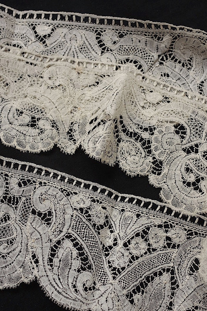 dentelle antique アンティークレース 143cm .FR a l'epoque
