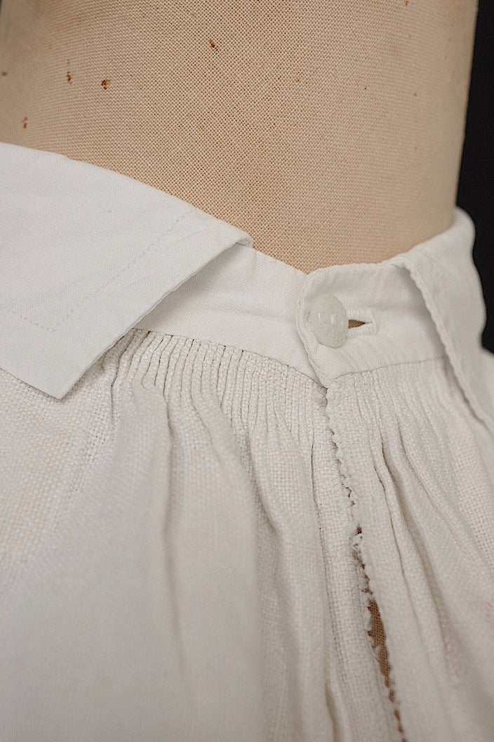 vêtement antique antique shirt linen grandpa shirt 2