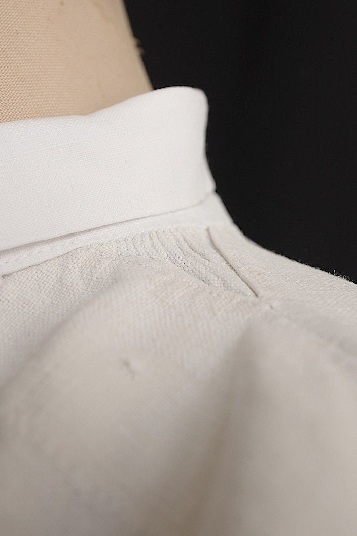 vêtement antique antique shirt linen grandpa shirt 3