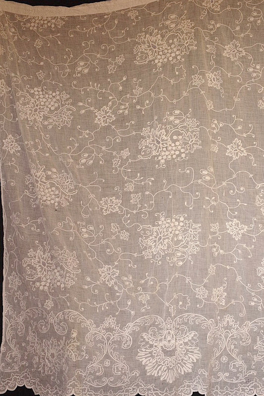 linge de maisonアンティーク 刺繍カーテン コーネリー .FR A Ll'EPOQUE