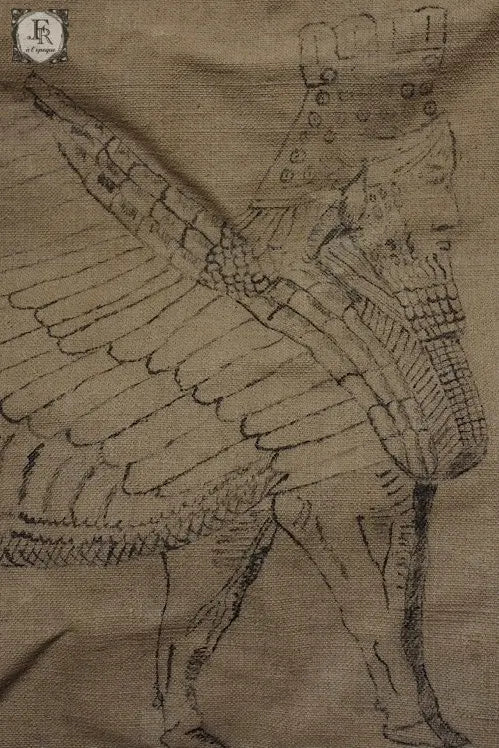 antique sac アンティークリネン袋 ラマス .FR A Ll'EPOQUE