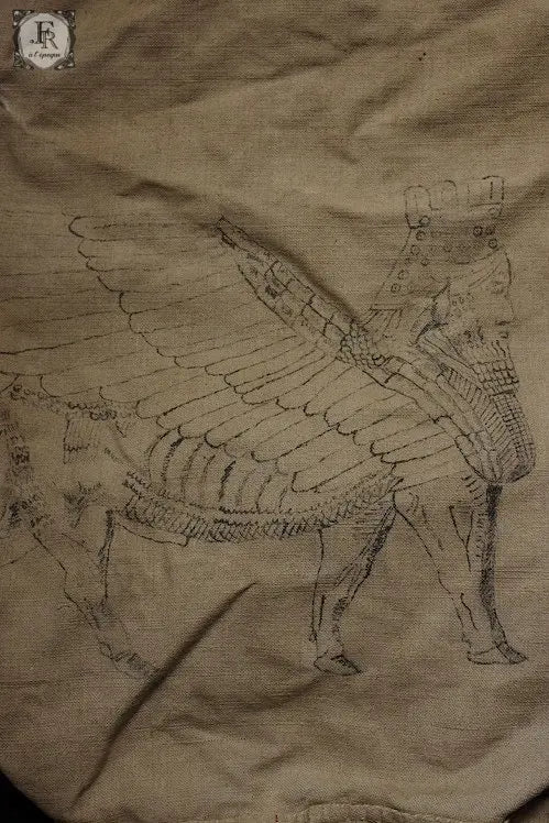 antique sac アンティークリネン袋 ラマス .FR A Ll'EPOQUE