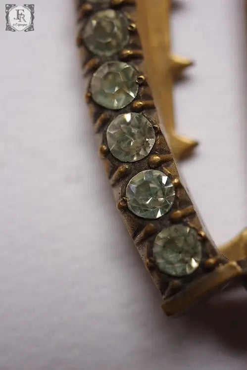 boucle アンティーク バックル ストラス 蹄鉄 .FR A Ll'EPOQUE