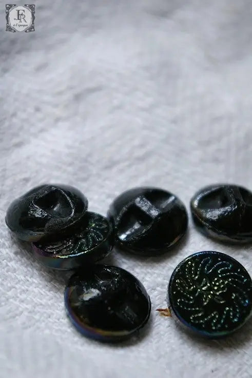 boutons アンティーク ガラスボタン .FR A Ll'EPOQUE