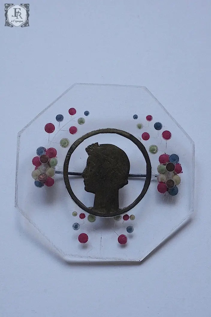 フランスアンティークブローチ