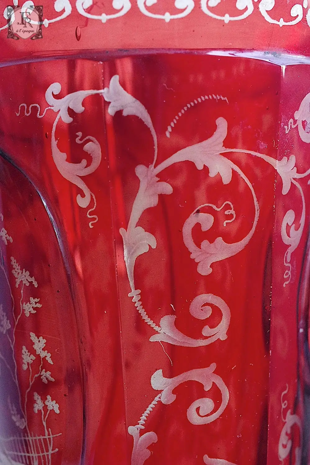 calice  antique アンティーク ボヘミアングラス 教会 .FR A Ll'EPOQUE